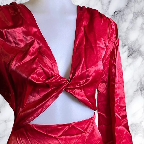 House of Harlow 1960 x REVOLVE Martini Midi Dress - Red - Picture 4 of 11